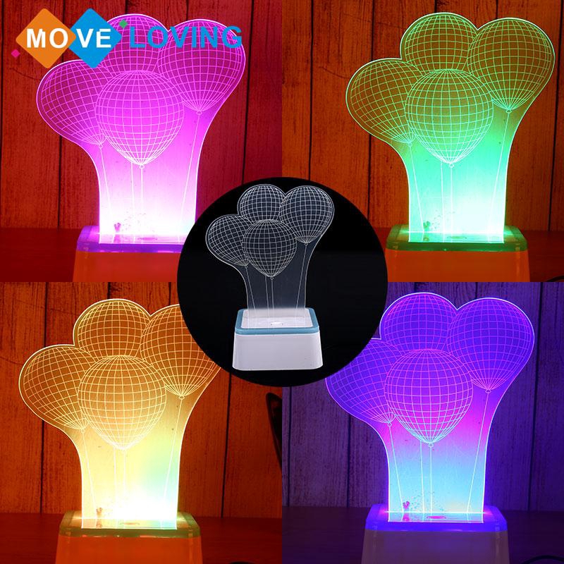 Moreloving Air Balloon Night Light Table Lamp Christmas Xmas Cute