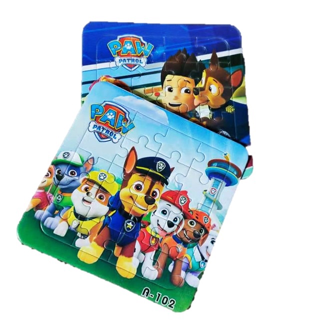 20PCs Kids Puzzle Paw Patrol Puzzle Pups Chase Travel Toys Games Childcare Preschool Christmas