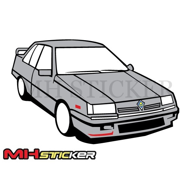 Sticker Depan Old Proton Saga Car Sticker Shopee Malaysia