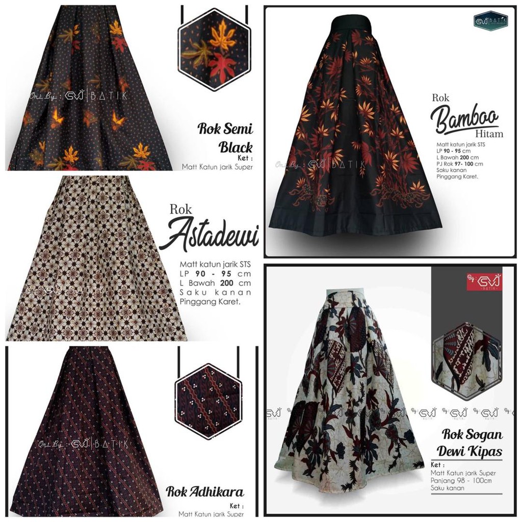 Skirt/Rok Batik Modern Original Pekalongan | Shopee Malaysia