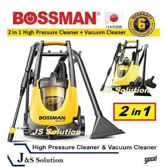 BOSSMAN 2 IN 1 High Pressure Cleaner & Vacuum Cleaner (BE011C-100 ...