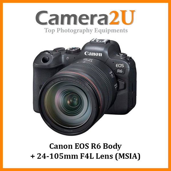 Canon EOS R6 Mirrorless Digital Camera With 24-105mm F/4L IS USM Lens ...