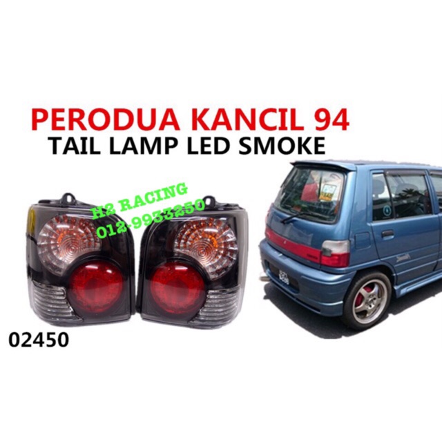 PERODUA KANCIL (94-01 )TAIL LAMP LED BLACK SMOKE LAMPU 