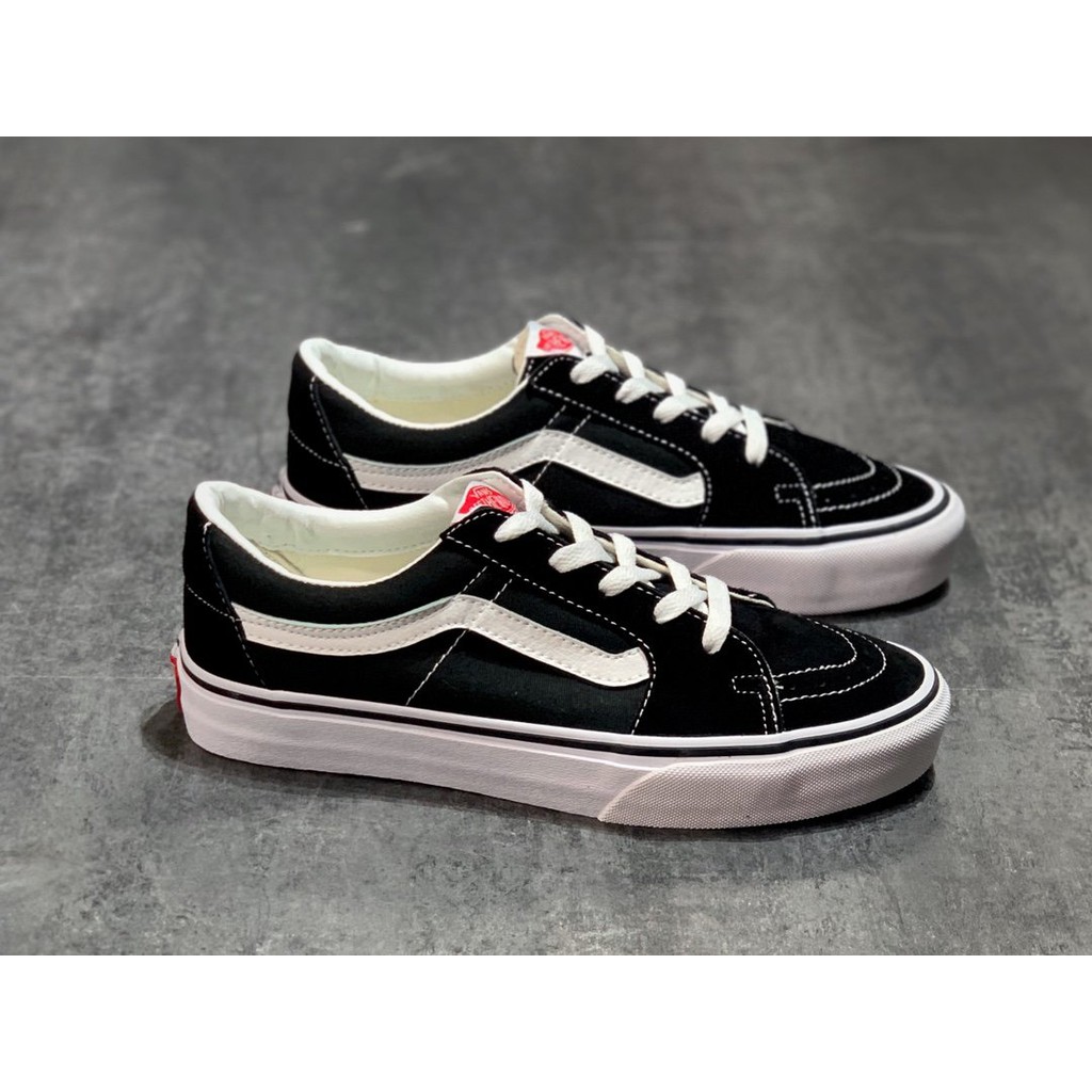 vans sk8 low on feet