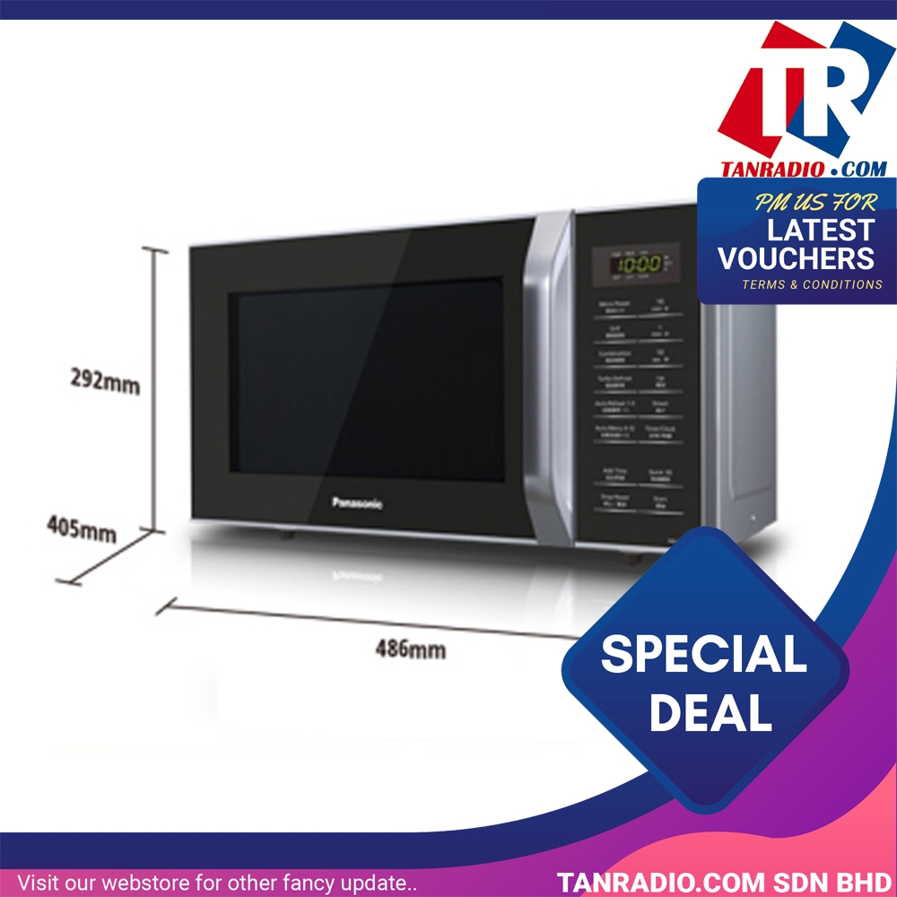 Panasonic Grill Microwave Oven 23L NNGT35HM Shopee Malaysia