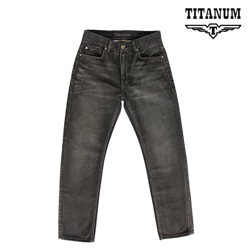 TITANUM Men's Big & Tall Plus Size Special Hand Wash Black Jeans TJ617