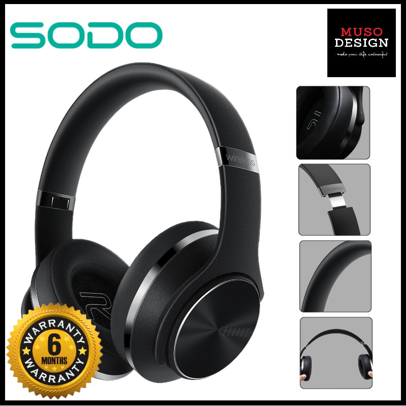 SODO Doqaus Vogue.5 Twist Out Speaker Bluetooth Wireless Headphone 2 In ...