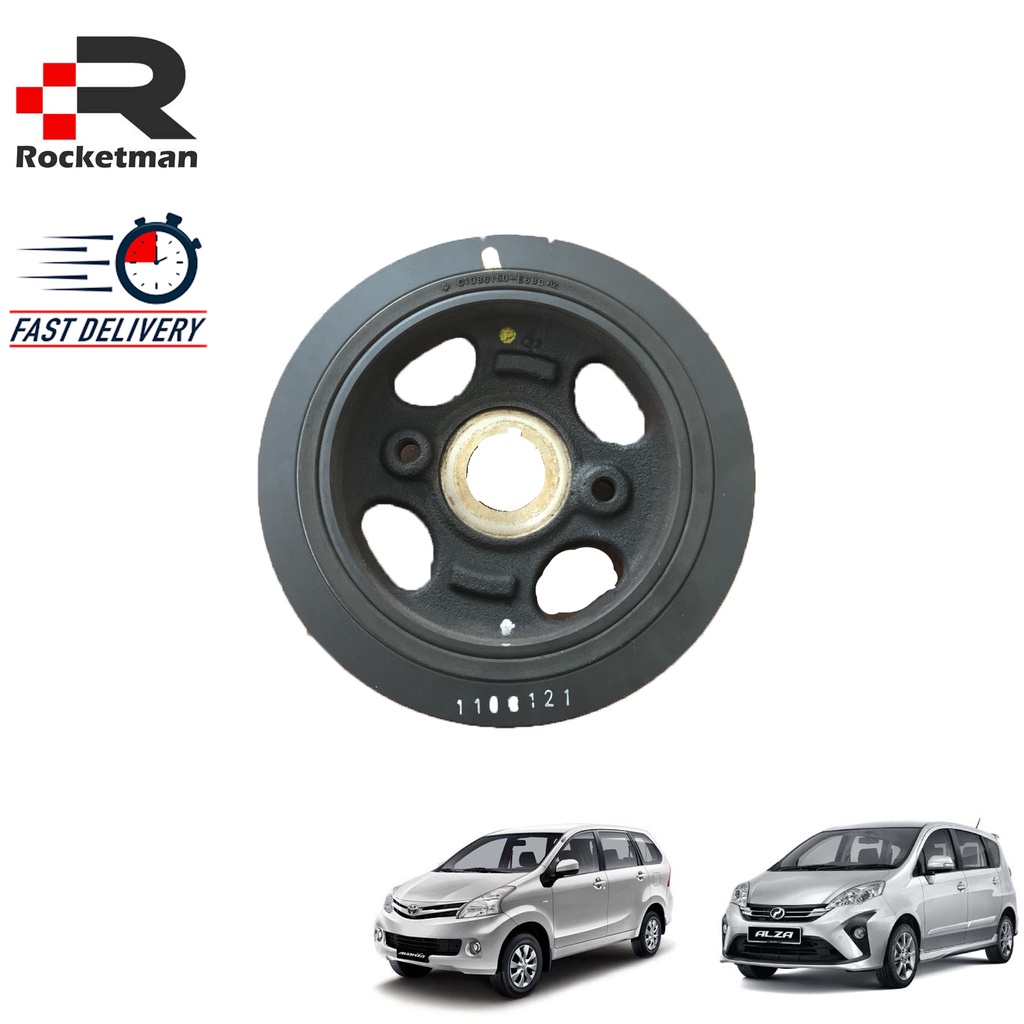 OEM CRANKSHAFT PULLY PERODUA ALZA TOYOTA AVANZA 1.5 F602 MAIN PULLEY Shopee Malaysia