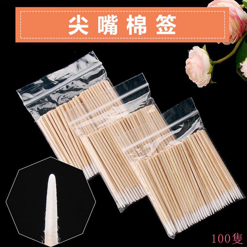 [24h Delivery] 100 Pcs 7cm/10cm Wenxiu Pointed Cotton Swabs Thin ...