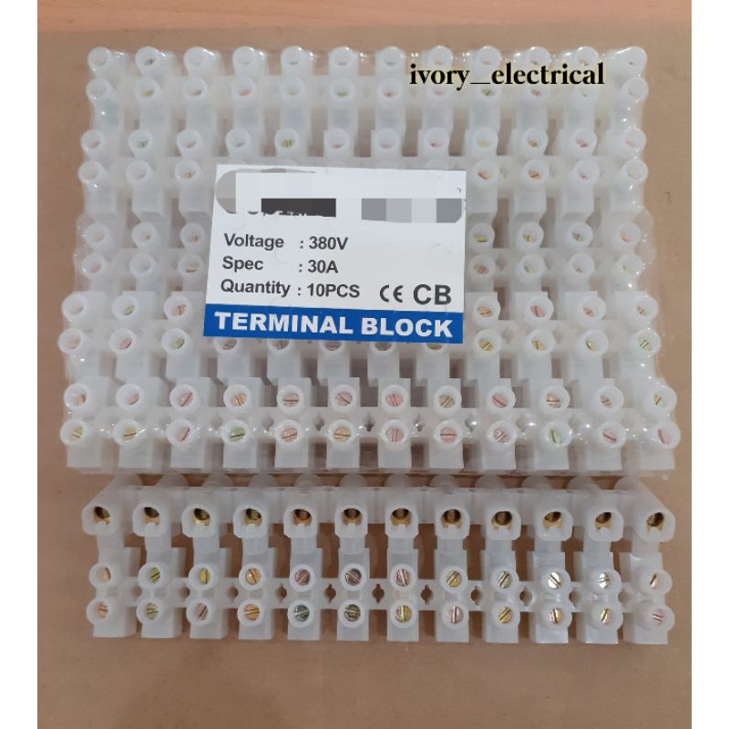 PVC Connector Terminal Block Wire Cable 30A Shopee Malaysia