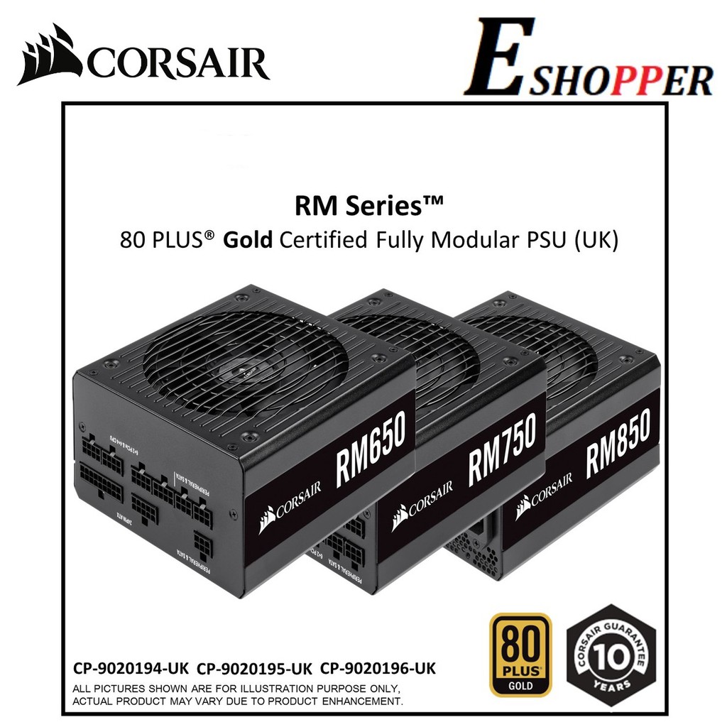 Corsair Rm 80 Full Modular Power Supply 750watt With Bubble Wrap Pgmall