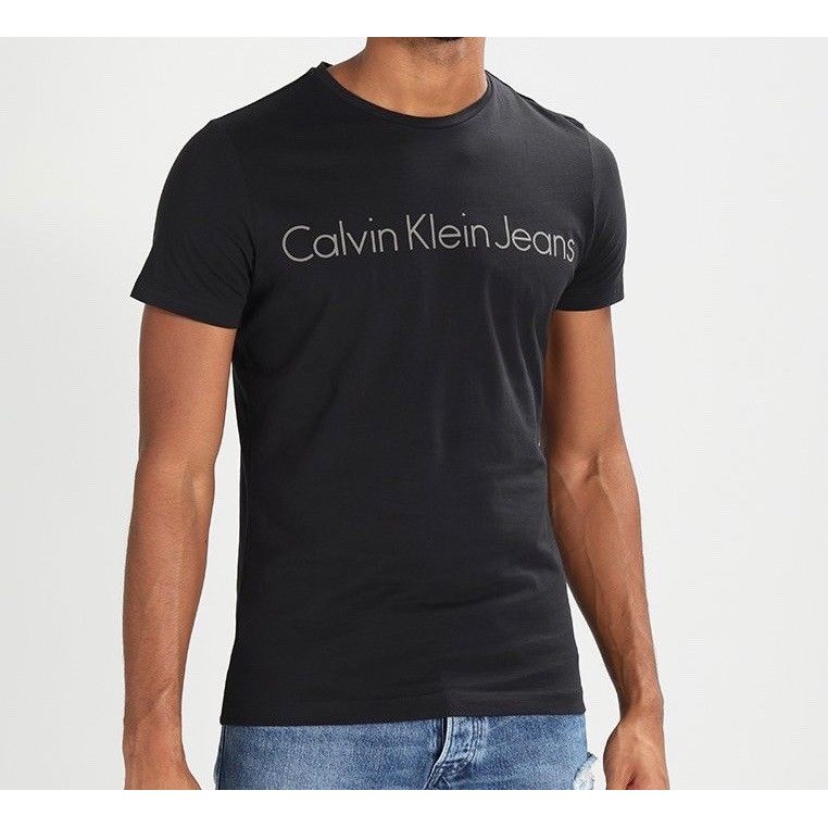 calvin klein slim fit black t shirt