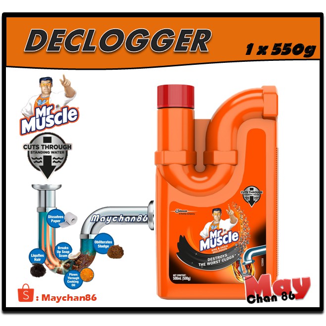 MR. MUSCLE SINK & DRAIN DECLOGGER 500ML Shopee Malaysia