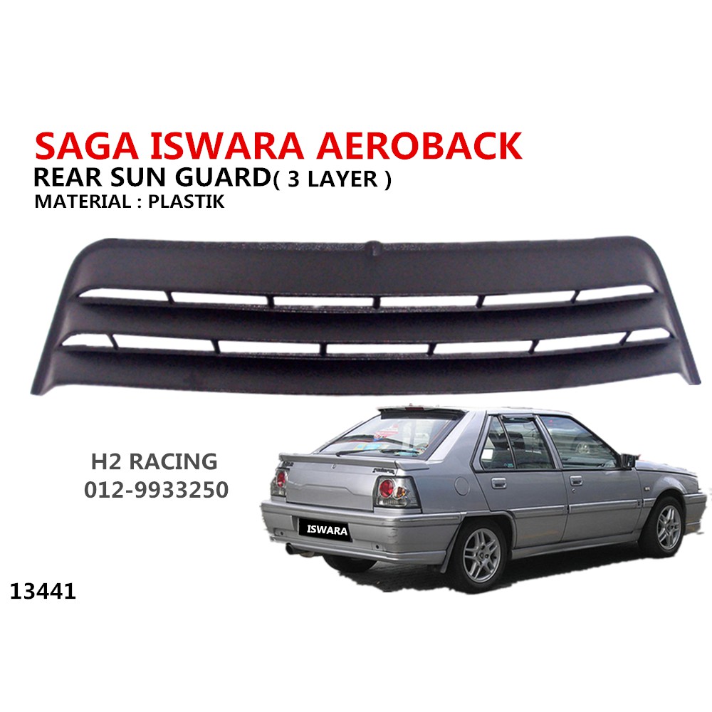 PROTON SAGA ISWARA 93 AEROBACK REAR SUN GUARD | Shopee Malaysia