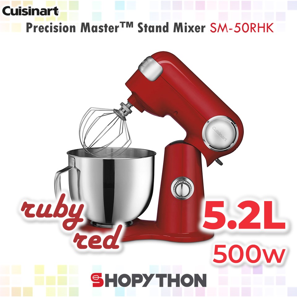 CUISINART Precision Master™ 5.2 Litres Stand Mixer SM50RHK (Ruby Red