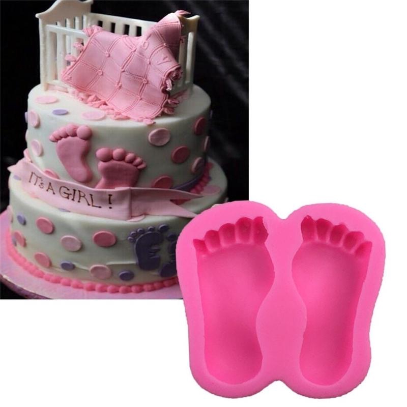 3D Baby Shower Silicone Mold Cake Decoration Candy Chocolate Soap Baking Mould