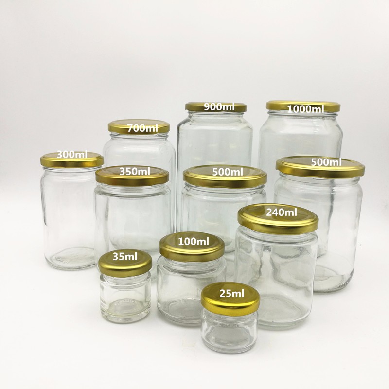 Air Tight Round Glass Jar Mini Bottle Storage Container For Wedding