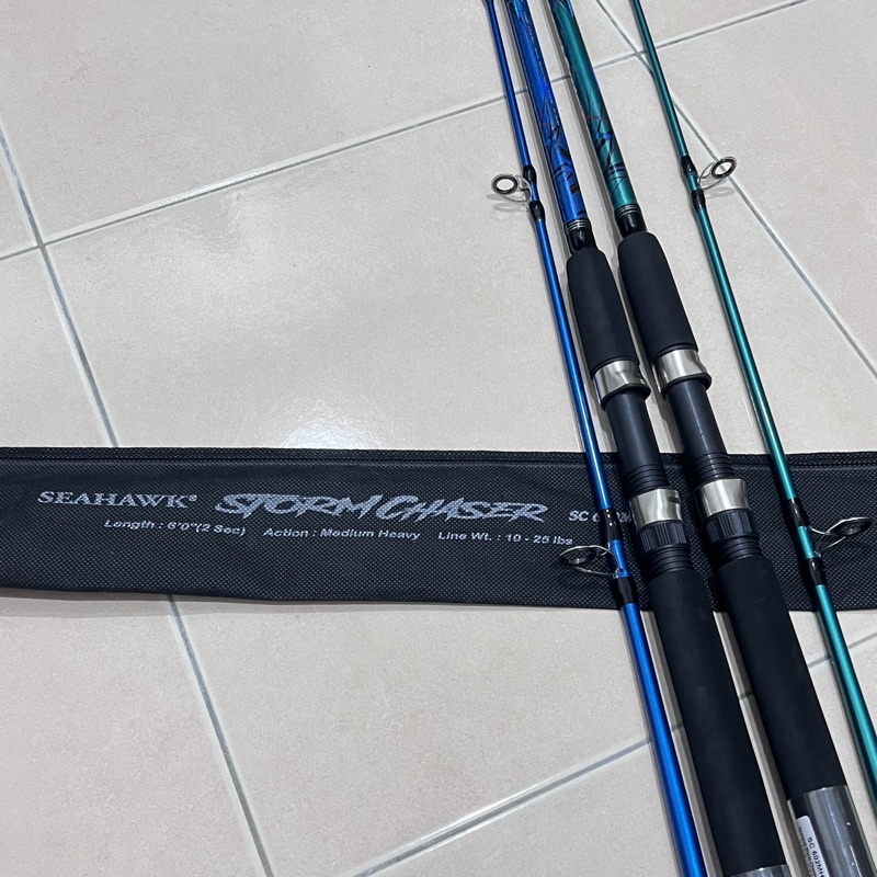 Seahawk STORM CHASER Rod Spining 2piece (Pos Packing Dalam PVC PAIP)