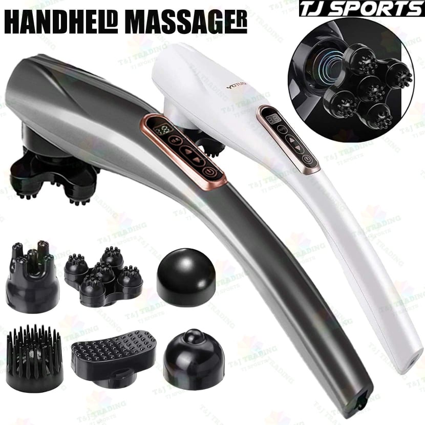 Handheld Massage Gun Body Back Muscle Massager Strong Vibration Deep Tissue Pain Relief Strong Percussion Mesin Urut