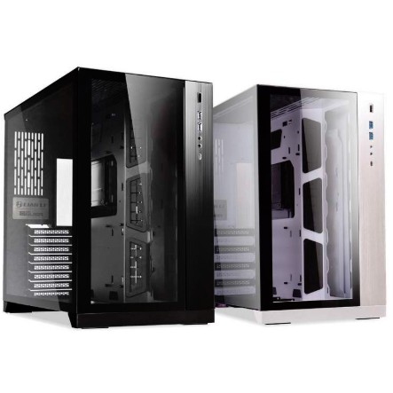 Lian Li Pc O11 Dynamic Tg Aluminum E Atx Mid Tower Casing Black White Shopee Malaysia