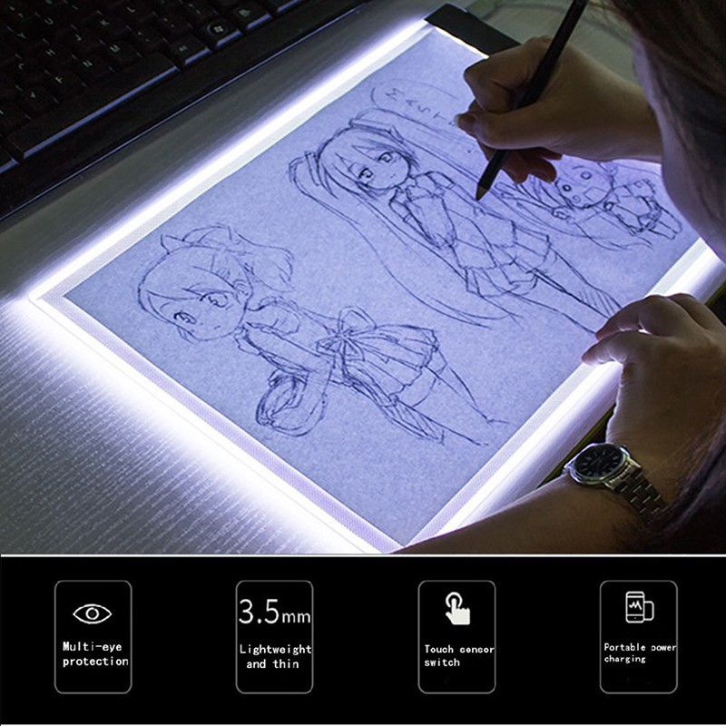 MY A5 led drawing tablet thin art stencil drawing board light box