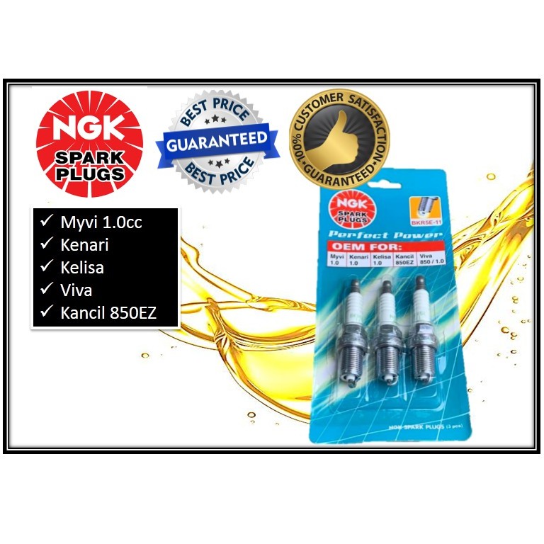 BKR5E11 Spark Plug Viva , Kelisa , Kenari , Myvi 1.0cc , Kancil 850EZ