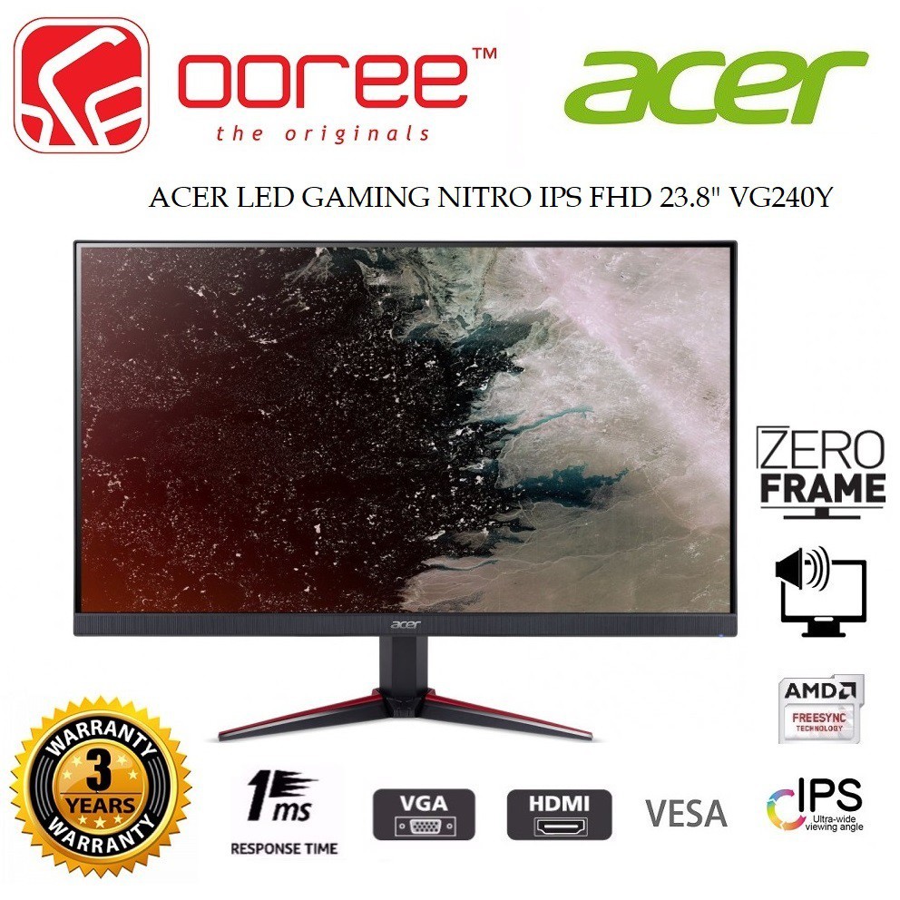 Как собрать монитор acer vg240y