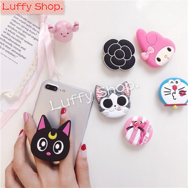 Cute Totoro Cat Cartoon Phone Pop Expanding Stand Holder Universal