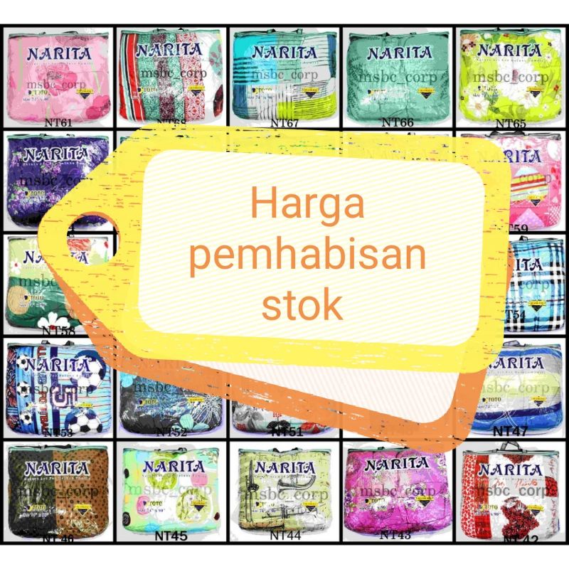 TOTO NARITA SESEDAP DAN SESUAI UNTUK ALAS KATIL DAN TILAM