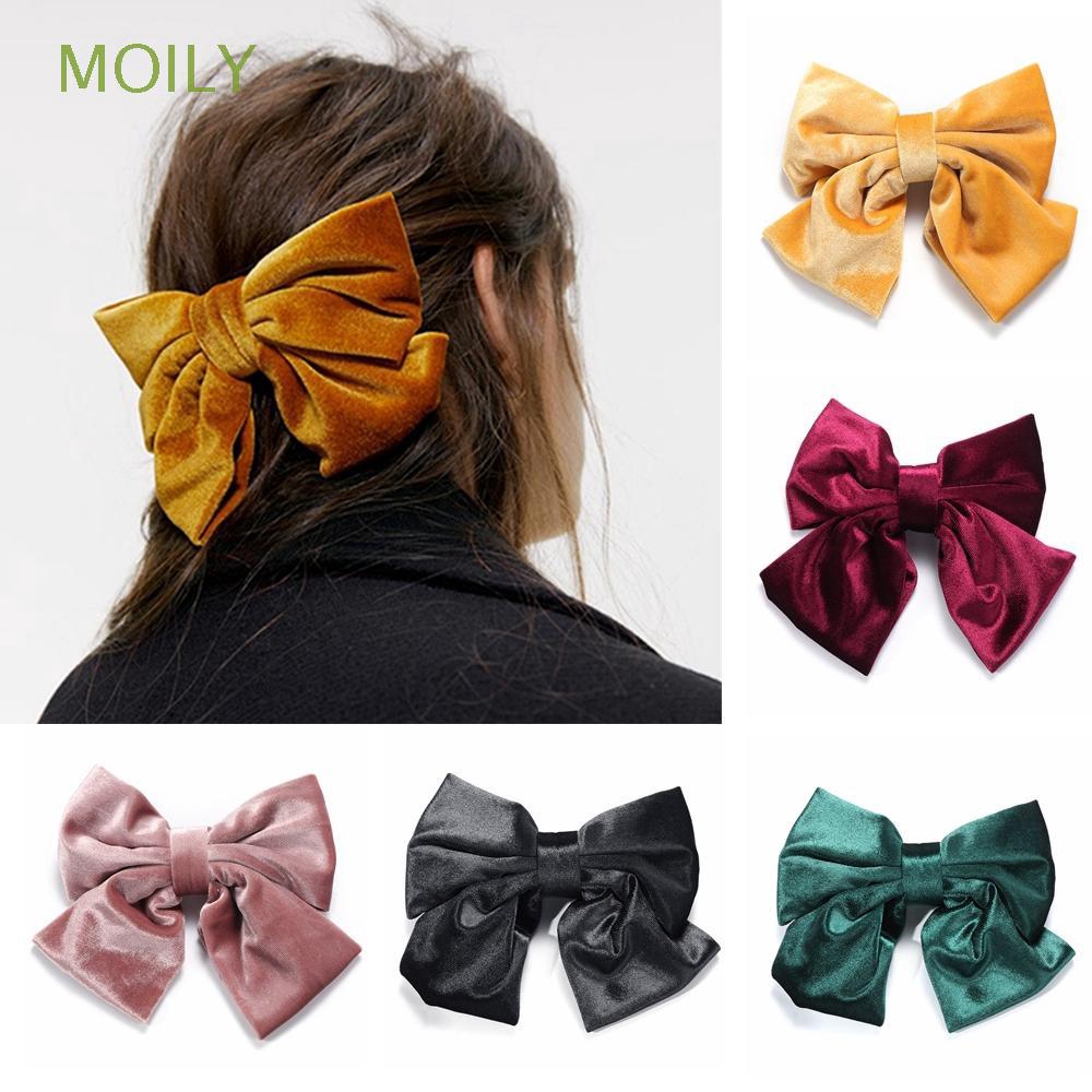 Womens Hairpin Bowknot Barrette Lady Crystal Hair Clip Bow Accessories Xmas Gift
