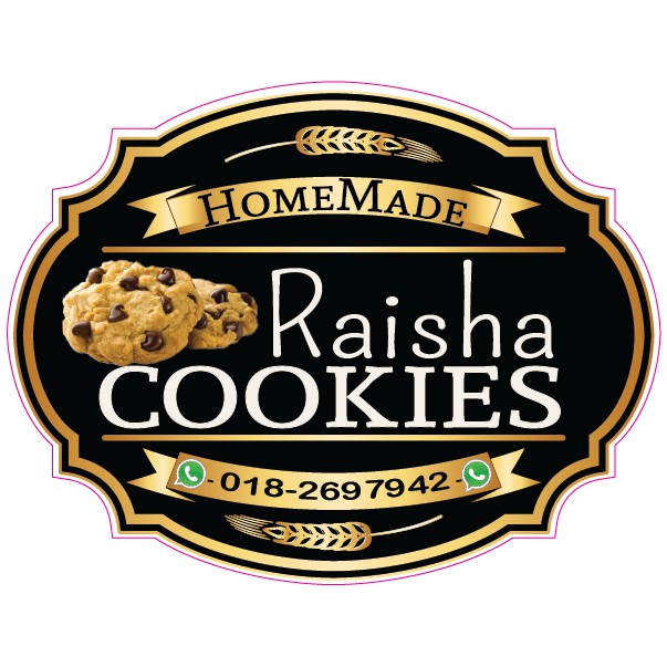 Stiker Label Food Cookies Sl01 5cm X 4cm Shopee Malaysia