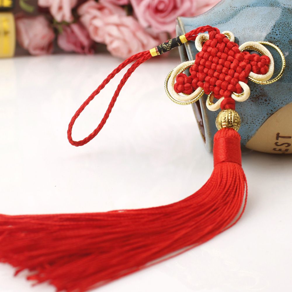 Chinese Spring Festival Lucky Knot Cross Stitch Tassel Chinese New Year