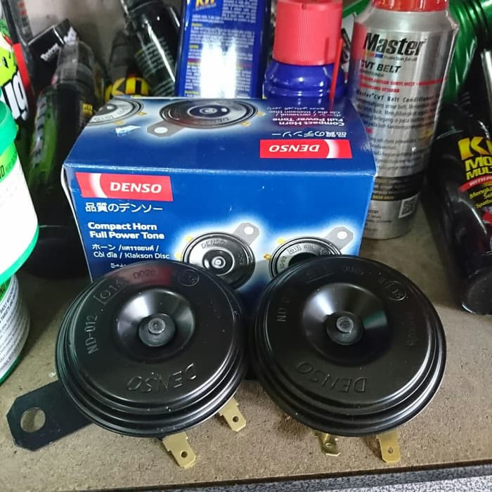 Denso 12V Compact Horn Full Power Tone Stereo Disc Car Horn Kereta
