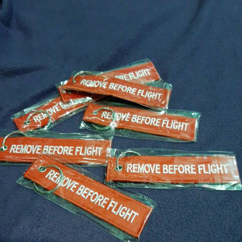 Remove Before FLIGHT Red Tag key chain Shopee Malaysia