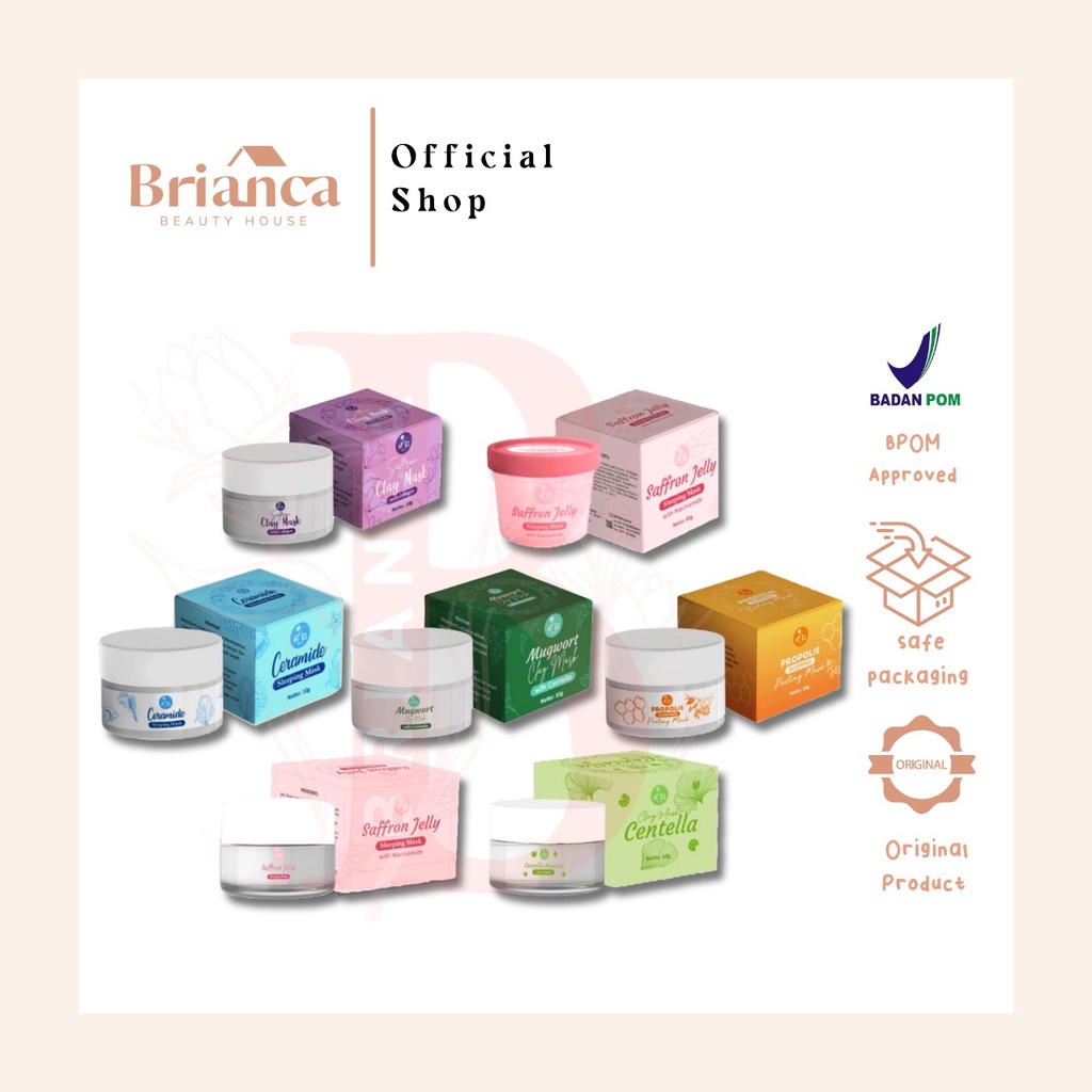Brianca HiEl Beauty Saffron Sleeping Mask / Centella Clay / Saffron
