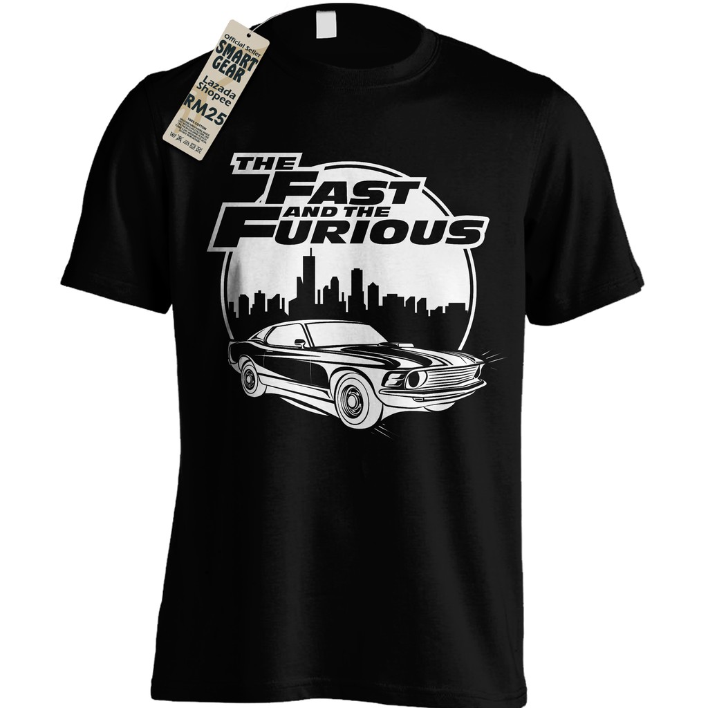 The Fast and the Furious Vin Diesel Dominic Toretto Brian O'Conner street racing action films Logo Automotive Race Car T