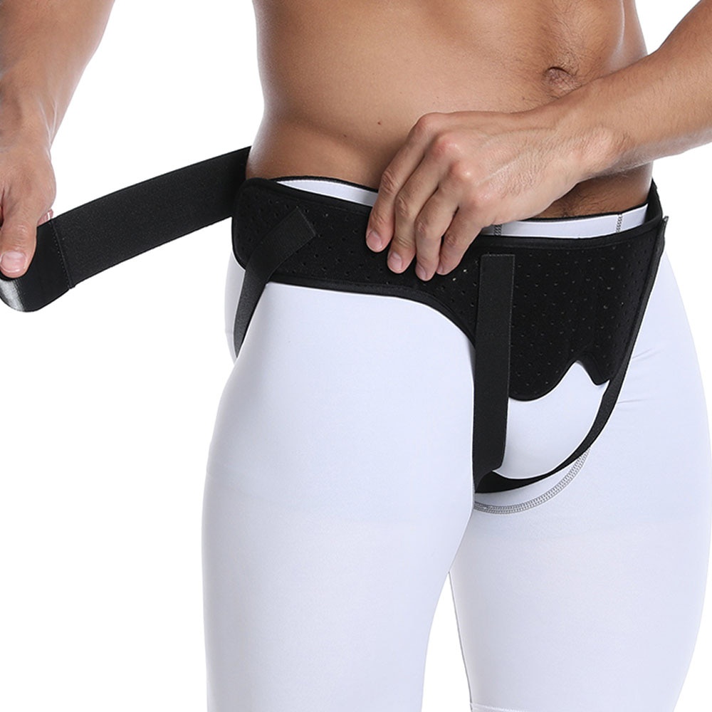 Man Hernia Belt Adjustable Inguinal Groin Support Inflatable Bag Truss for Inguinal or Sports Recovery Strap Pain Relief