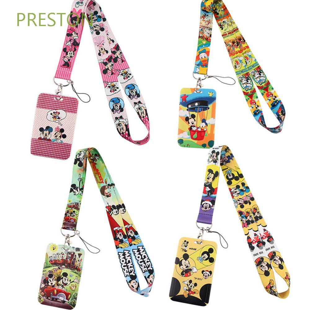 PRESTON Minnie Cartoon Neck Strap Kids Phone Strap Lanyard ID Card