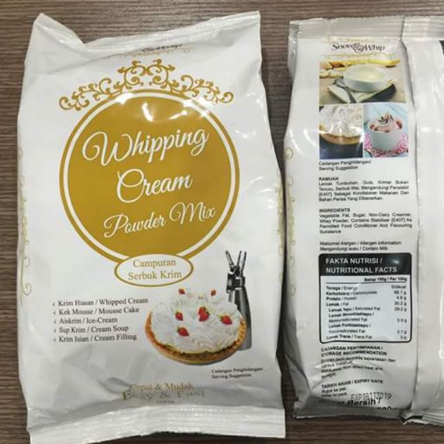 Malaysian whipping cream powder 500g Shopee Malaysia