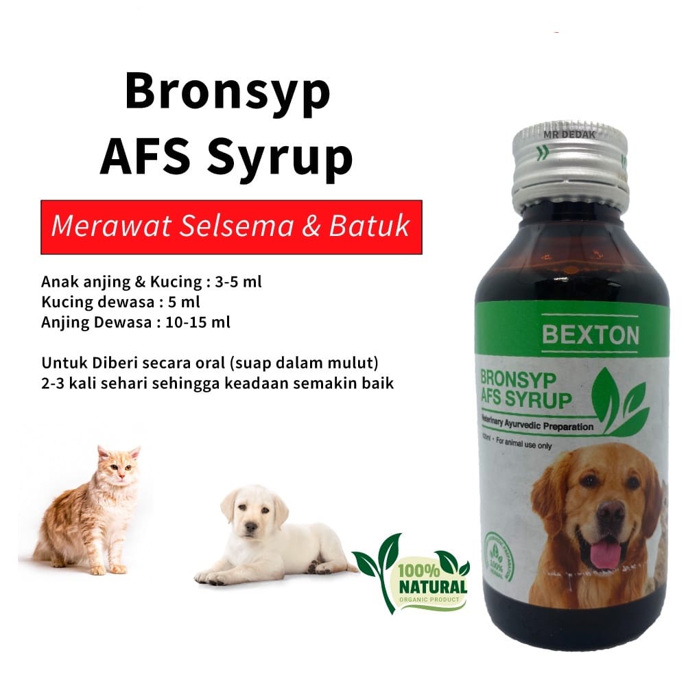 [BEXTON] Bronsyp Ubat Batuk & Selsama Kucing dan Anjing / Cough and Flu ...