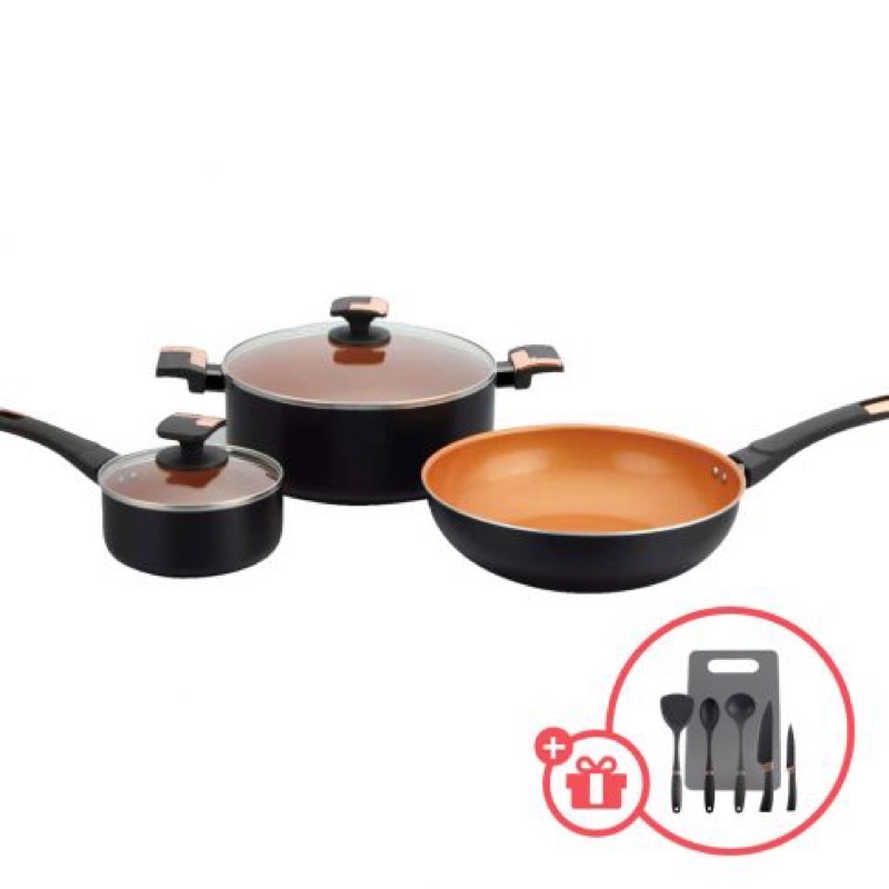 ZUCCA Royale Ceramic Cookware Set