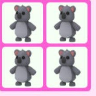 Cheap Combo Roblox Adopt Me Four Koala Aussiepet Shopee Malaysia - koala bears roblox