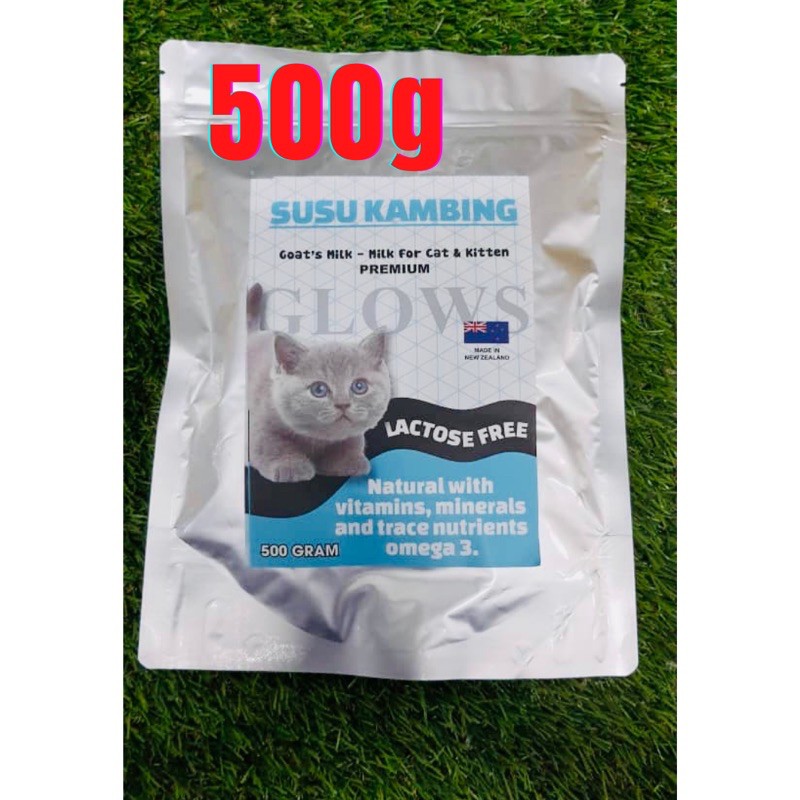 Susu kambing PREMIUM 500g, 200g & 100g untuk kucing/anak kucing