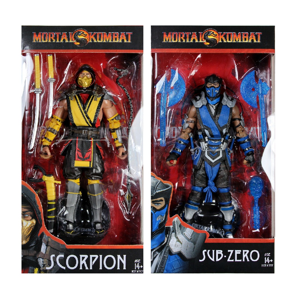 McFarlane Toys Mortal Kombat Deluxe Figure Scorpion & Sub Zero | Shopee ...