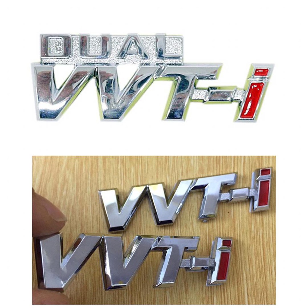 EMBLEM LOGO VVTi DUAL VVTI TOYOTA TRD VVT-I VVTI GOLD 