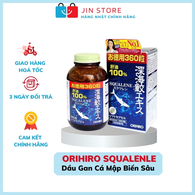 Orihiro Squalenle Liver Oil 360 Japanese Tablets Orihiro Squalene