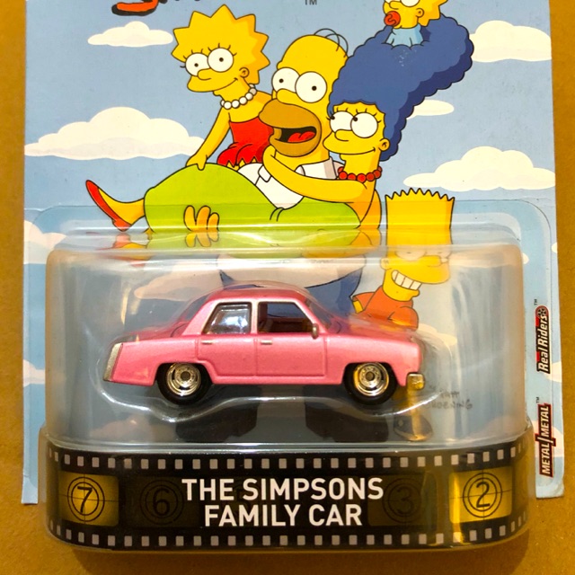 Hot Wheels The Simpsons Family Car Retro Card real riders | Shopee Malaysia