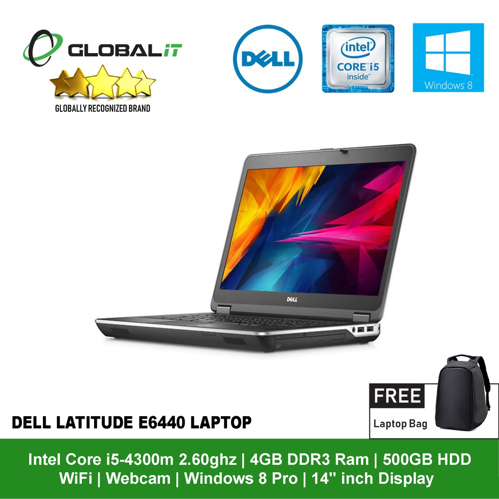 Refurbished Notebook Dell Latitude E6440 Laptop 14 Inch Display Wifi Webcam Intel Core I5 Windows 8 Shopee Malaysia