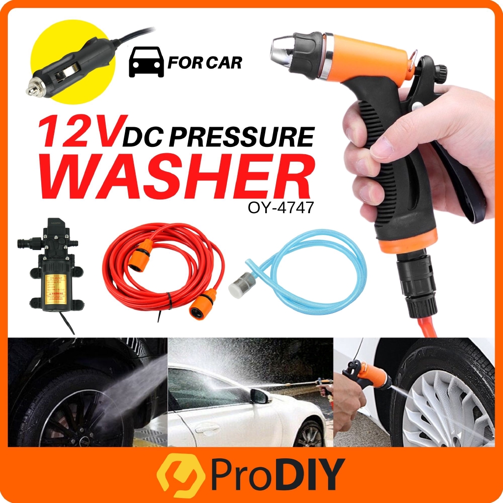 12V DC High Water Pressure Washer Wash Pump Portable Washing Machine Car Charger Cleaning Cuci Kereta ( OY-4747 )