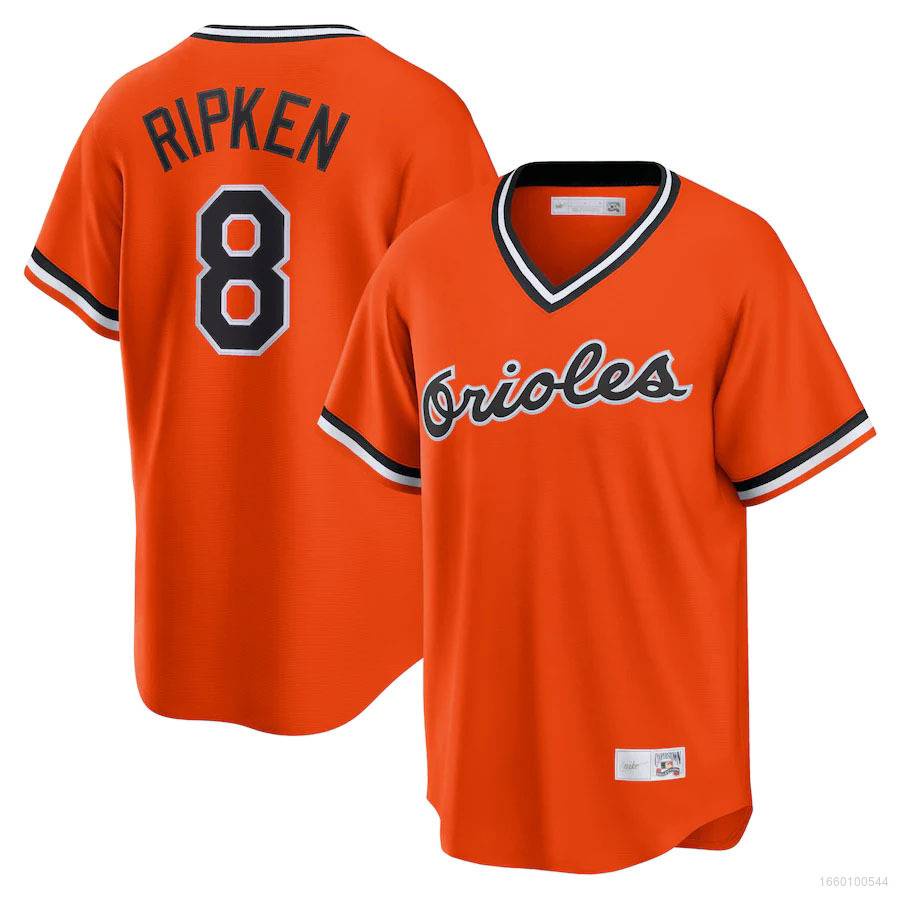 BSB MLB Baltimore Orioles Baseball Tshirts No.8 Ripken Jersey Sports ...